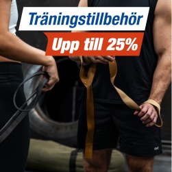 Upp till 25% p trningstillbehr